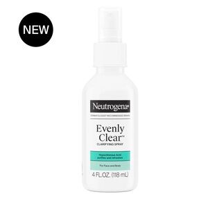 NEW Neutrogena Evenly Clear Clarifying Spray, 4.0 FL oz